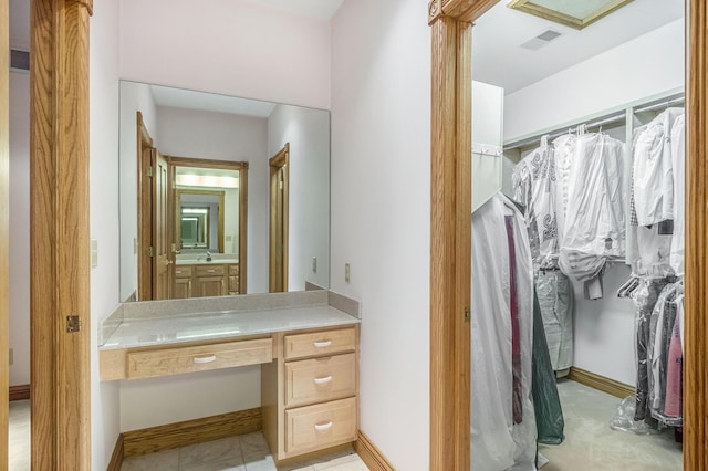 bathroom featuring vanity