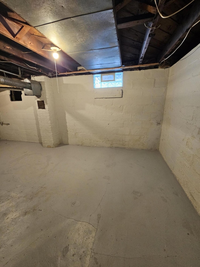 view of basement