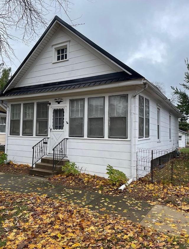 view of bungalow-style home