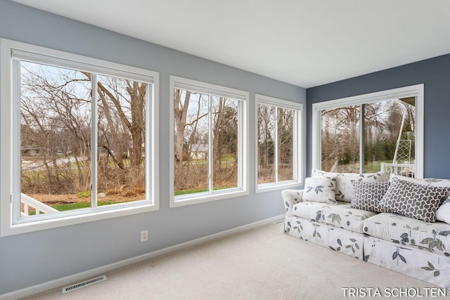 view of sunroom