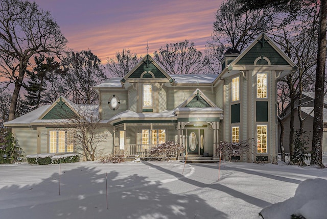 view of victorian home