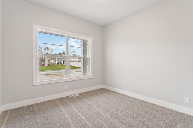 view of carpeted empty room