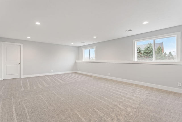 view of carpeted empty room