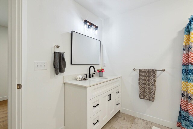 bathroom featuring vanity