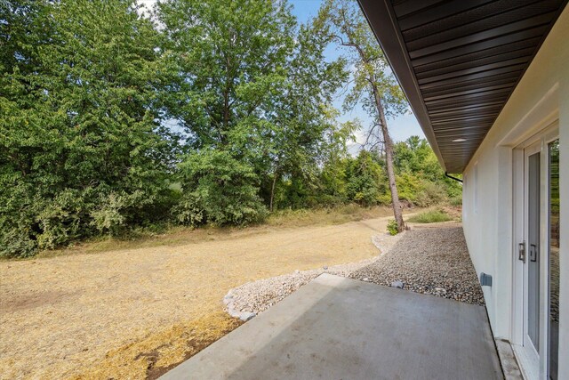 view of yard featuring a patio