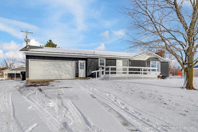 ranch-style house with a garage