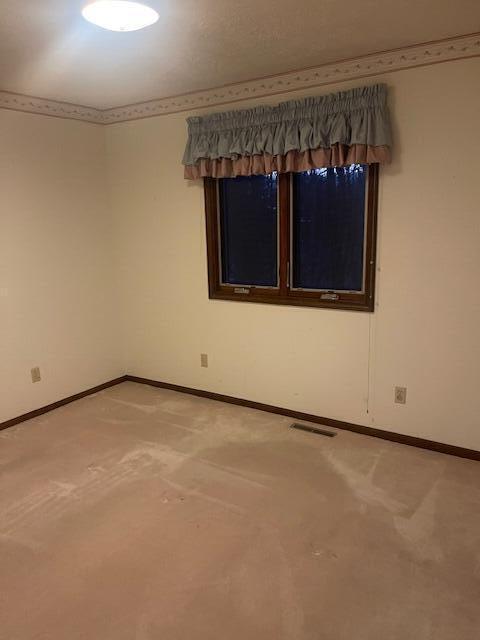 unfurnished room featuring carpet floors