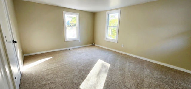 view of carpeted empty room