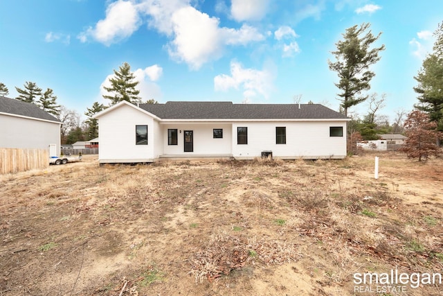 view of rear view of property