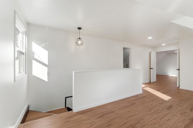 interior space with hardwood / wood-style floors and a wealth of natural light