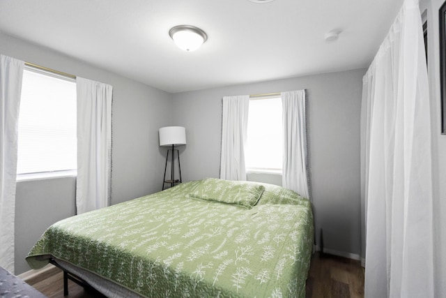 bedroom featuring hardwood / wood-style floors