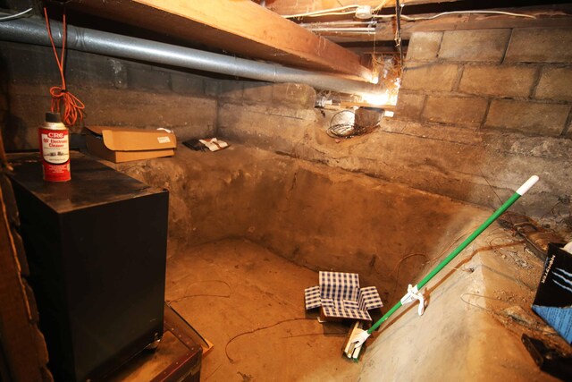 view of basement