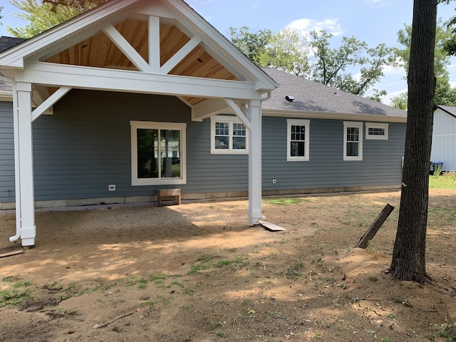 view of rear view of property