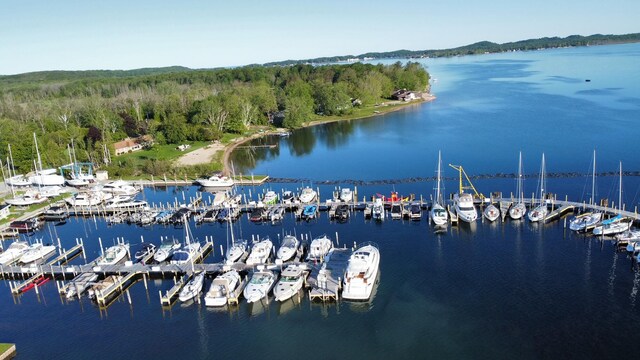 view of water feature featuring a boat dock