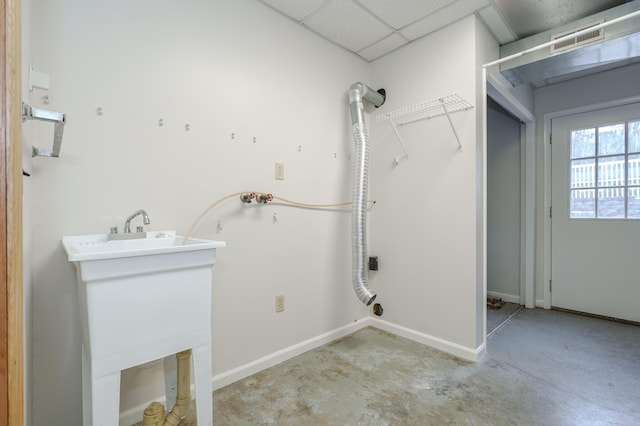 laundry area featuring washer hookup