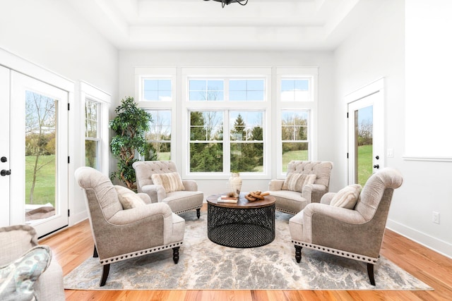 view of sunroom / solarium