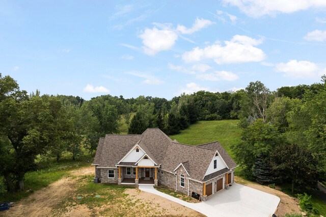 birds eye view of property