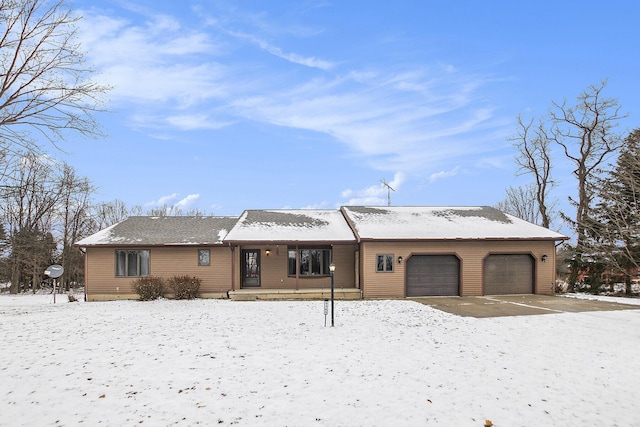 view of front of house featuring a garage