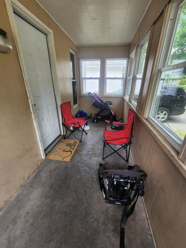 view of sunroom