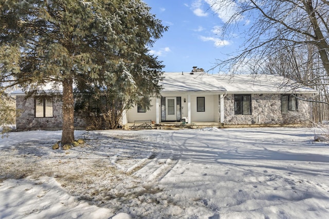 view of front of home