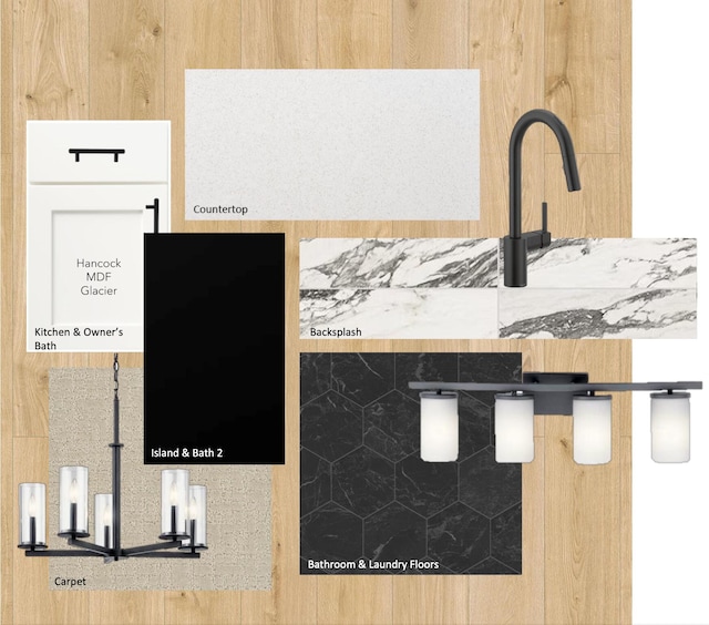 interior details featuring tasteful backsplash