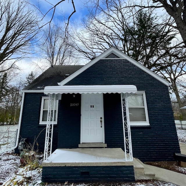 view of front of home