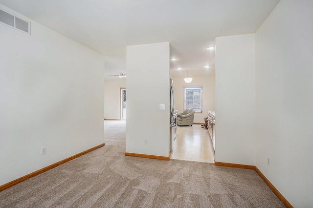 view of carpeted empty room