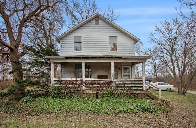 view of front facade with covered porch