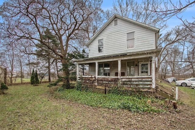 view of front facade with a porch