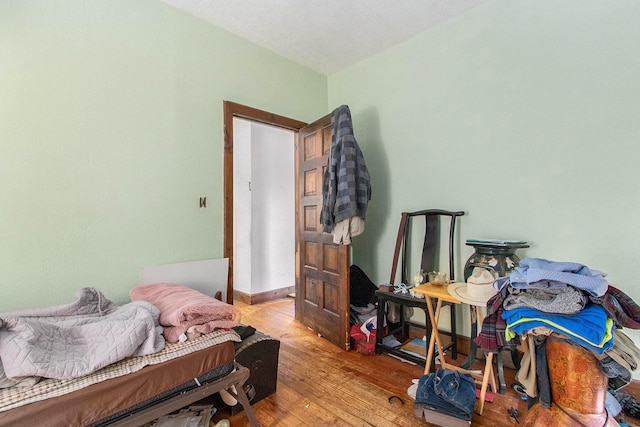 bedroom featuring light wood-type flooring