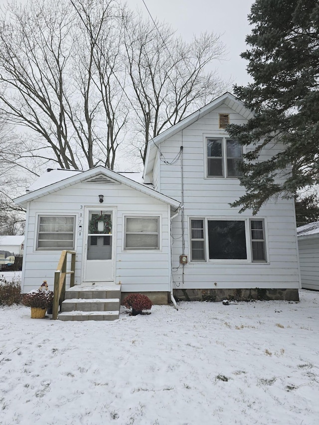 view of front of home