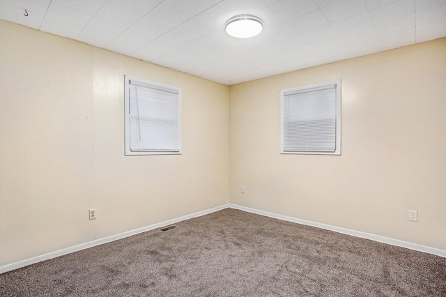 spare room featuring carpet floors