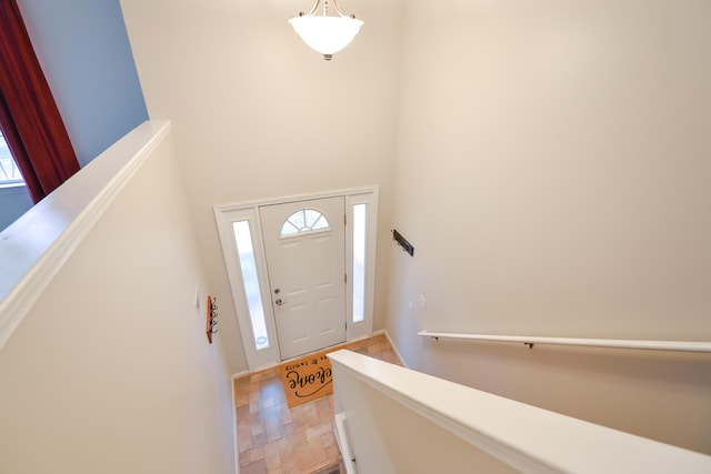 entrance foyer featuring a healthy amount of sunlight