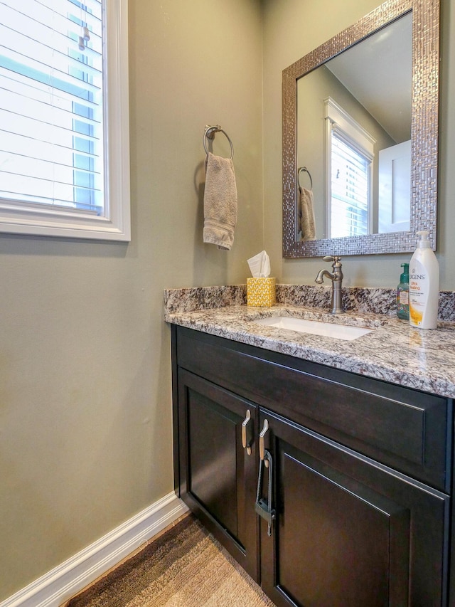 bathroom featuring vanity