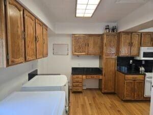 kitchen featuring light wood-type flooring