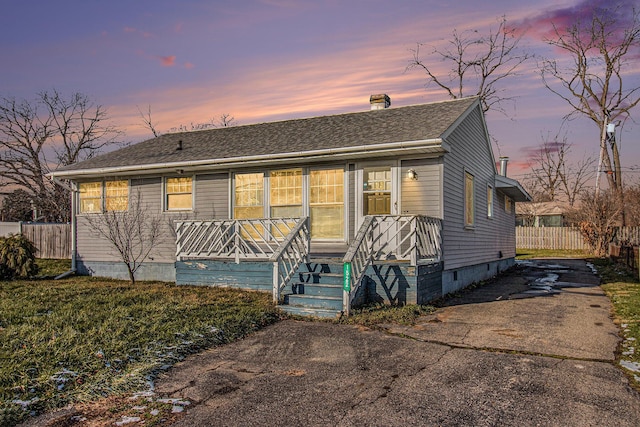 view of front of home