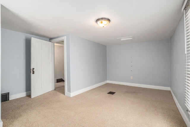 interior space with light colored carpet