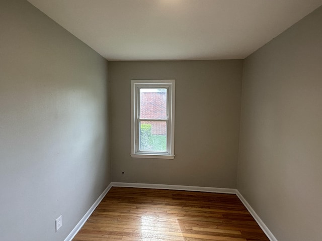 empty room with wood-type flooring