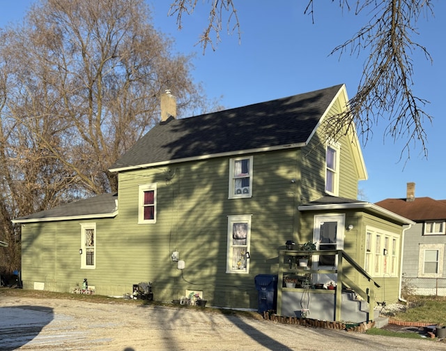 view of back of property