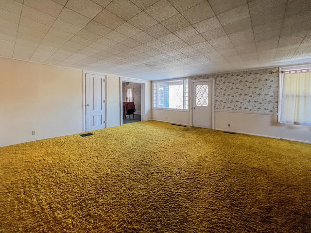 empty room with carpet floors