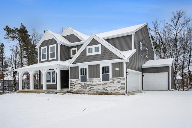 view of front of home featuring a garage