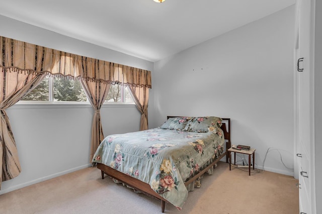 bedroom with carpet floors