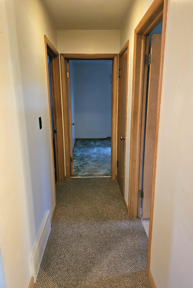 hallway featuring carpet floors