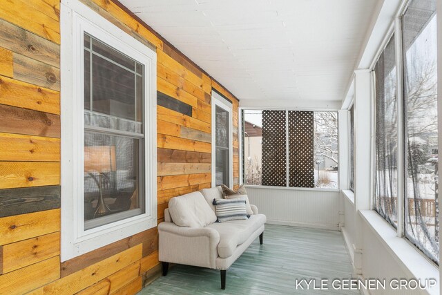 sunroom / solarium with a wealth of natural light