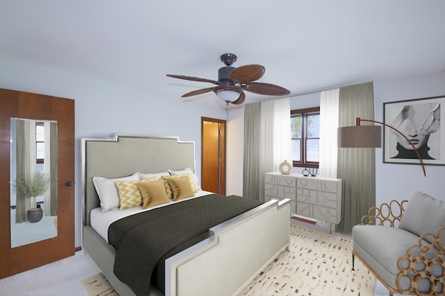 884 Oakridge Dr, Saint Joseph, MI 49085 - bedroom featuring a ceiling fan