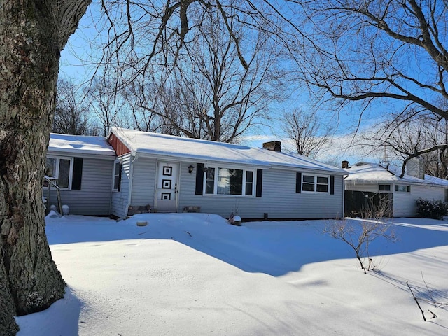 view of ranch-style home