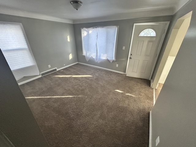 view of carpeted entryway