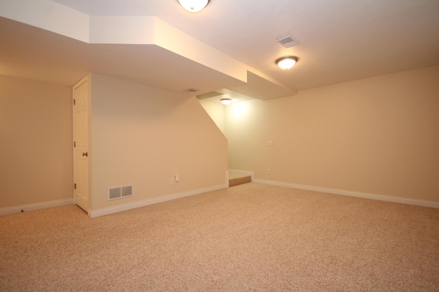 bonus room with carpet flooring