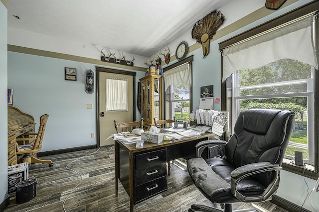 office area featuring a wealth of natural light