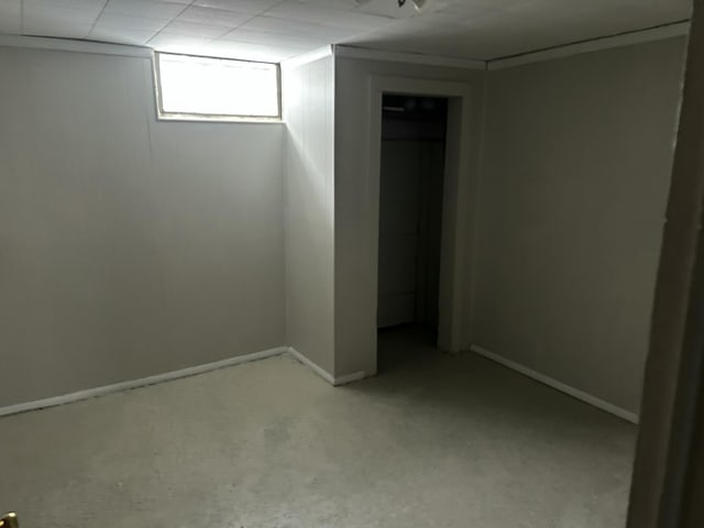 view of basement